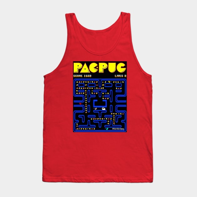 Pac-Pug Tank Top by darklordpug